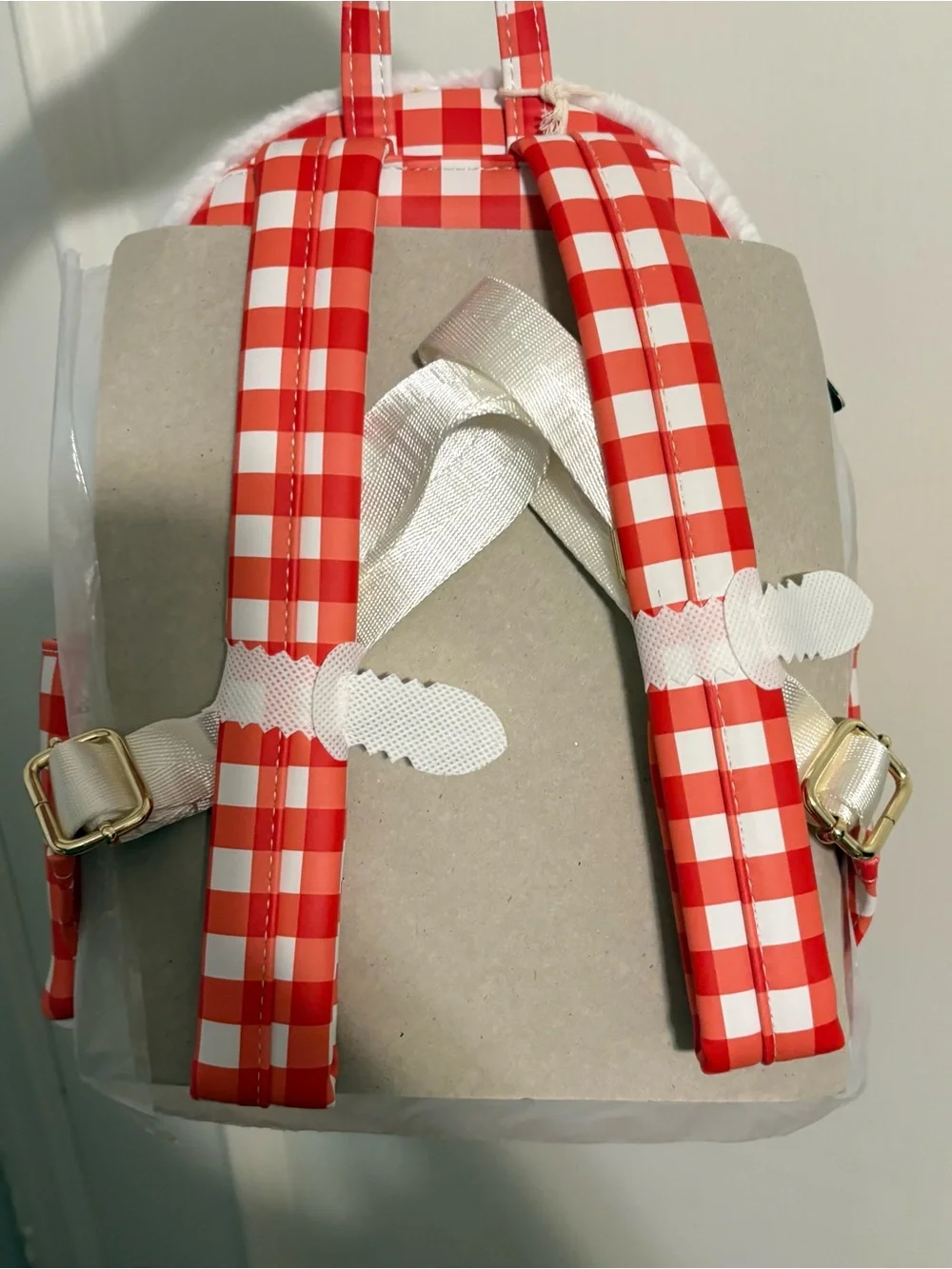 Sanrio Loungefly Hello Kitty Red & White Gingham Mini Backpack